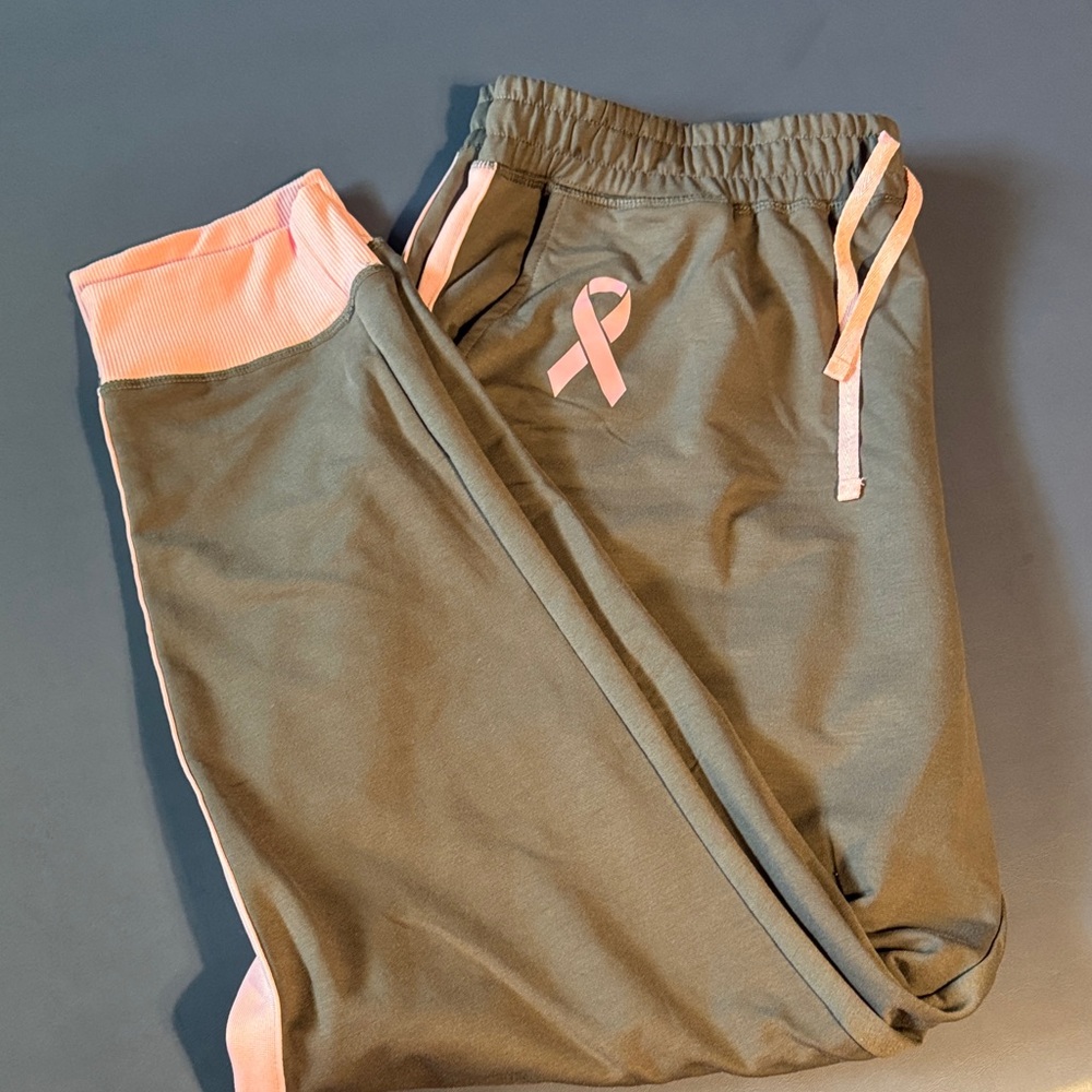 LuLaRoe Jax Gray and Pink joggers